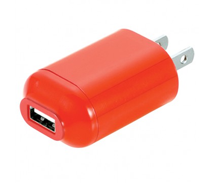 Wireless Gear DU1411  AC USB Charger (Red)