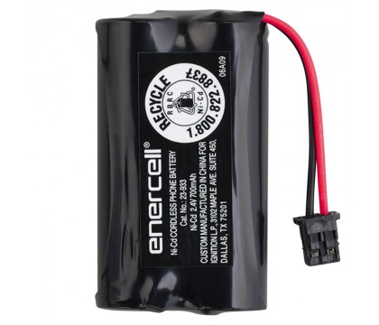 Enercell 2300933 2.4V/700mAh Ni-Cd Battery for RadioShack cordless phones