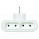 Legrand 50650 OUTLET Adapter  4 x 2P 6A side