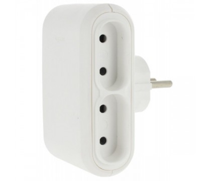 Legrand 50650 OUTLET Adapter  4 x 2P 6A side