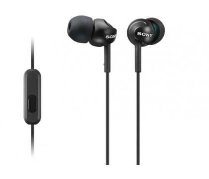 Sony MDR-EX110AP/B EX Series Earbud Headset with Mic (Black)