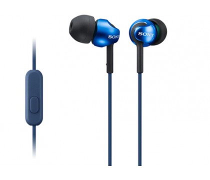 Sony MDR-EX110AP/L EX Series Earbud Headset with Mic (Blue)