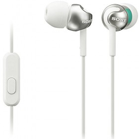 Sony MDR-EX110AP/W EX Series Earbud Headset with Mic (White)