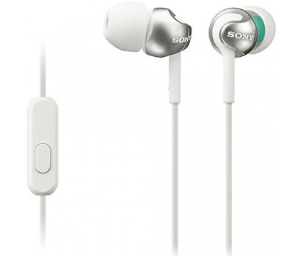 Sony MDR-EX110AP/W EX Series Earbud Headset with Mic (White)