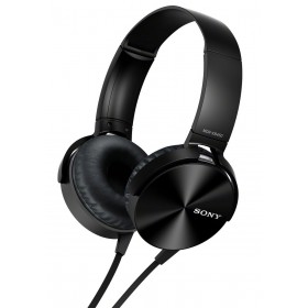 Sony MDR-XB450AP/W Extra Bass Smartphone Headset - Black