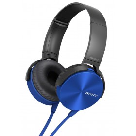 Sony MDR-XB450AP/L Extra Bass Smartphone Headset - Blue