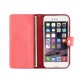 iLuv AI6PJSTR JSTYLE RUNWAY - PREMIUM LEATHER WALLET CASE FOR IPHONE 6 PLUS Pink