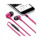 iLuv CITYLIGHTSPN Deep Bass In-Ear Metal Earphones with Mic and Remote - Pink