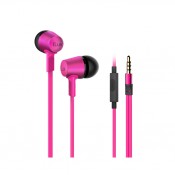 iLuv CITYLIGHTSPN Deep Bass In-Ear Metal Earphones with Mic and Remote - Pink