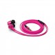 iLuv CITYLIGHTSPN Deep Bass In-Ear Metal Earphones with Mic and Remote - Pink