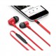 iLuv CITYLIGHTSRD Deep Bass In-Ear Metal Earphones with Mic and Remote - Red