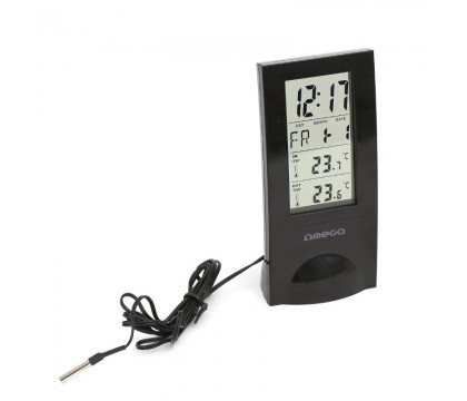 OMEGA OWS02B DIGITAL WEATHER STATION LCD INDOOR/OUTDOOR WIRELLESS