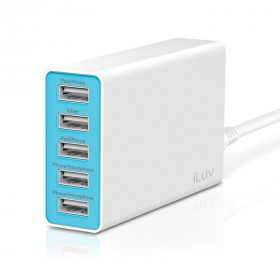 iLuv ROCKW5UL 5 PORT AC USB CHARGER 10A FOR MOBILE DEVICES AND OTHER DIGITAL DEVICES