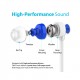 iLuv TSMORES Premium In-Ear Stereo Earphones with Mic and Remote - BLUE