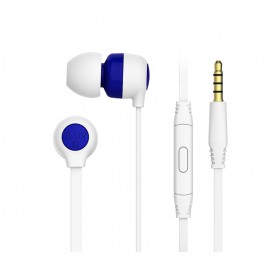 iLuv TSMORES Premium In-Ear Stereo Earphones with Mic and Remote - BLUE