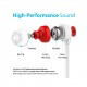 iLuv TSMORES Premium In-Ear Stereo Earphones with Mic and Remote - RED