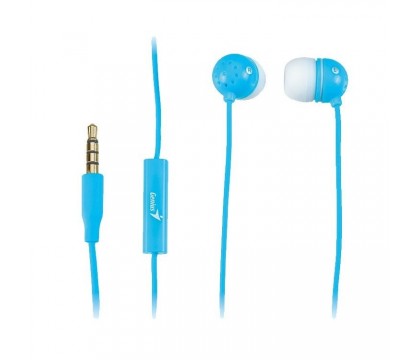 Genius 31710183103  In-Ear Mobile Headset  w/ Mic  (HS-M210) , Skyblue 
