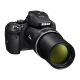 نيكون (P900) كاميرا رقمية كاميرا رقمية ذكية مزودة بتقنية الواى فاى ومزودة بكارت ميمورى 8 جيجابايت وحقيبة للحمل ذات لون أسود