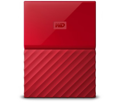 Western Digital WDBYNN0010BRD-WESN 1TB My Passport  Portable External Hard Drive-USB 3.0, Red