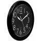 كاسيو (IQ-01S-1DF) ساعة حائط, ذو لون أسود