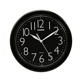 Casio IQ-01S-1DF  Wall Clock, Black