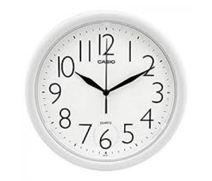 Casio IQ-01S-7DF Wall Clock, White