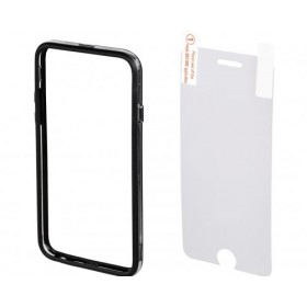 Hama 00135150 EDGE PROTECTOR COVER FOR IPHONE 6 plus and SCREEN Protector,BLACK