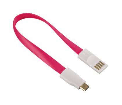 Hama 00136110 MAGNET CHARGING/SYNC USB MICRO CABLE 0.2 M, RED