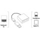 Hama 00054140 USB 2.0 OTG HUB 1:2 FOR SMARTPHONE/TABLET/PC