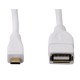 Hama 00054518 USB 2.0 OTG ADAPTER CABLE, WHITE, 0.15 M