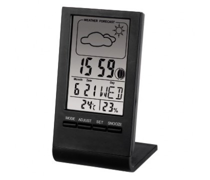 Hama 00075297 TH-100 LCD Thermometer/Hygrometer/CLOCK/CALENDAR