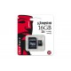 كينجستون (SDC10G2/16GB) كارت ميمورى مايكرو إس دى سعة 16 جيجا بايت ومزود بأدابتر