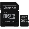 كينجستون (SDC10G2/16GB) كارت ميمورى مايكرو إس دى سعة 16 جيجا بايت ومزود بأدابتر