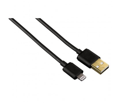 Hama 00119421 Lightning to USB Cable for Charging and synchronization for iPad, iphone and ipod devices , 1.5 m, Black