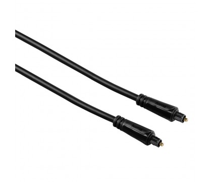 Hama 00122257 Audio Optical Fibre Cable, ODT plug (Toslink), gold-plated, 3.0 m