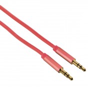 Hama 00124424 Color Connecting Cable 2x 3.5 mm Plug ,1.5m , Coral