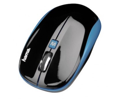 Hama 00134912 Wireless Optical  Mouse AM-7600 , BLACK/Blue