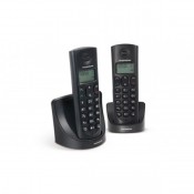 Thomson TH-103D2BK AMBER Black Dect Phone - Duo , Black