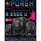 PORSH S 2500 U SPEAKER 2.1 CH, USB