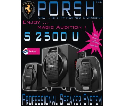 PORSH S 2500 U SPEAKER 2.1 CH, USB