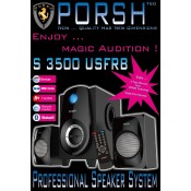 PORSH S 3500 USFRB SPEAKER BLUTOOTH 2.1 CH, USB, SD, FM