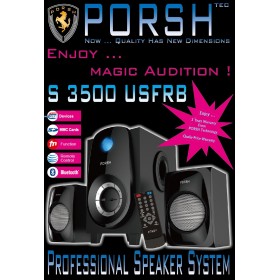 PORSH S 3500 USFRB SPEAKER BLUTOOTH 2.1 CH, USB, SD, FM