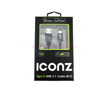 ICIconz IMN-UCAC01K Cable Type C USB 3.1 (A-C) 1.2M BLK