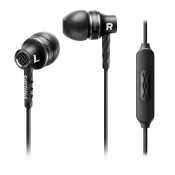 Philips SHE9105BK/00 Stereo Headphones with Mic, Black