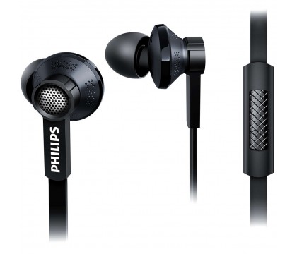 Philips TX1BK/00 Noise-Isolating In-Ear Headphones + Built-In Microphone - Black