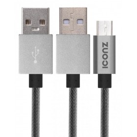 ICONZ IMN-UC03T USB to Micro-USB Charge and Sync Cable 1.2M Titanium