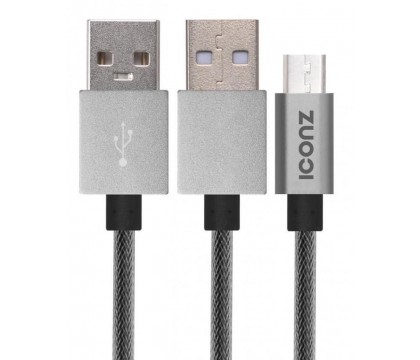 ICONZ IMN-UC03T USB to Micro-USB Charge and Sync Cable 1.2M Titanium