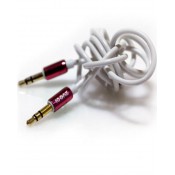 أيكونز (IMN-JC03R) كابل صوت مطلي بالذهب بطول 1 متر, ذو لون أحمر