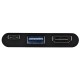Hama 00135729 4in1 USB-C Multiport Adapter for 2 x USB 3.1, HDMI and USB-C 