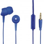 HAMA 00137437 BASIC IN-EAR HEADSET/MIC, BLUE